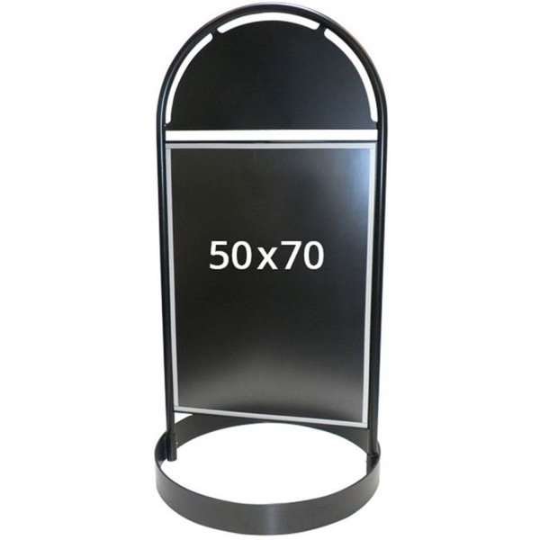 Gotisk cirkelvägskylt med logotypskylt