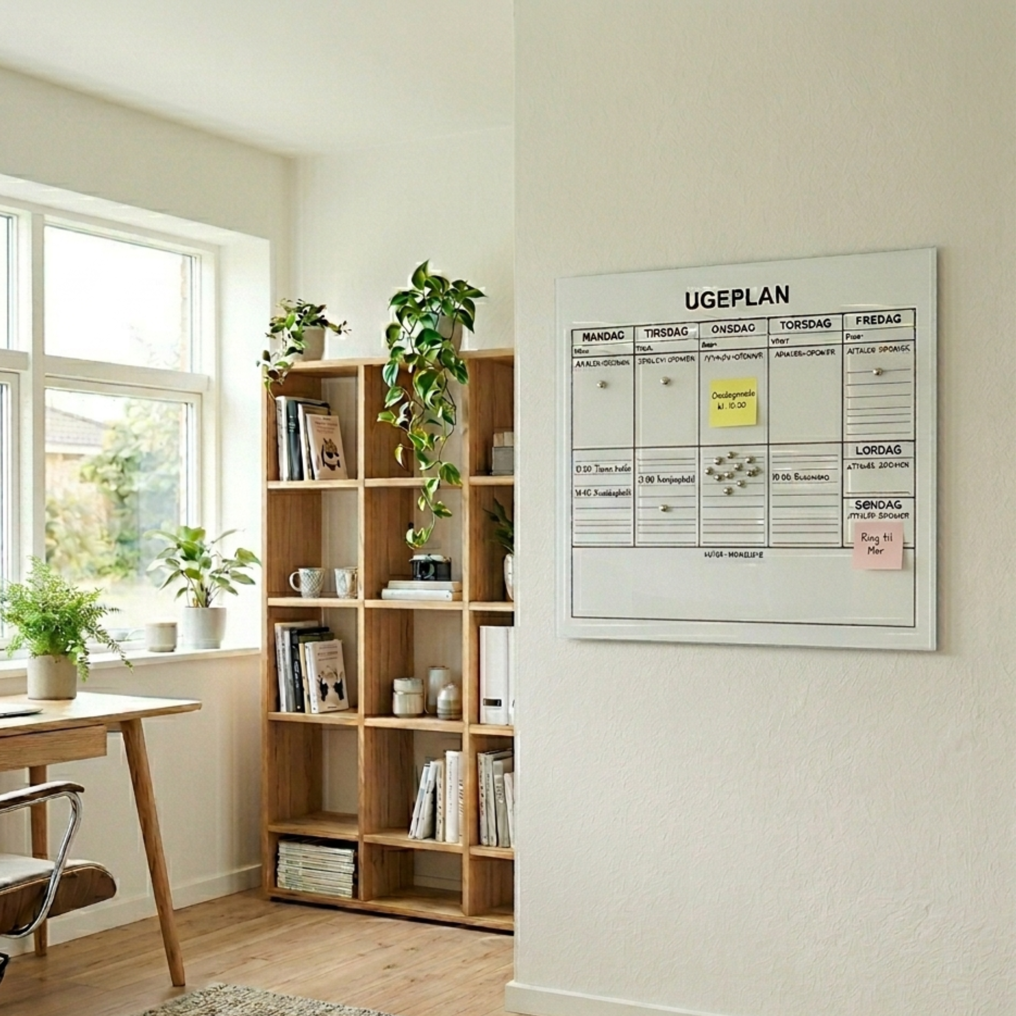 Magnetisk whiteboard tavle, fri størrelse