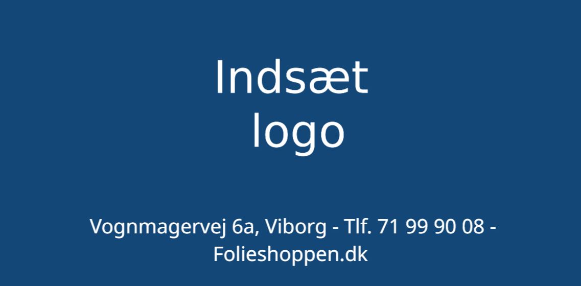 Magnetisk skyltmall rektangel