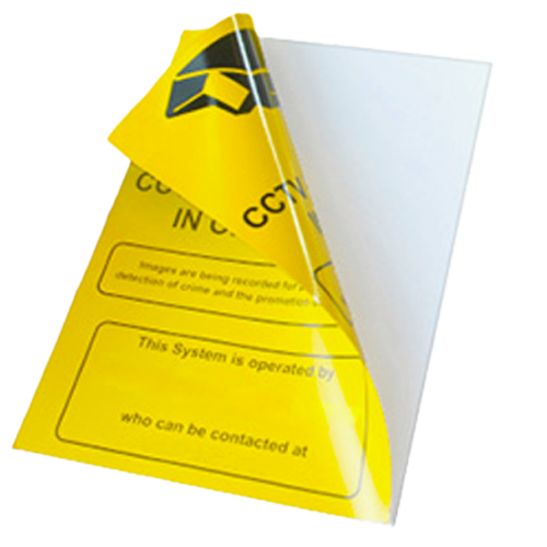 Larmklistermärken (dubbelsidiga)