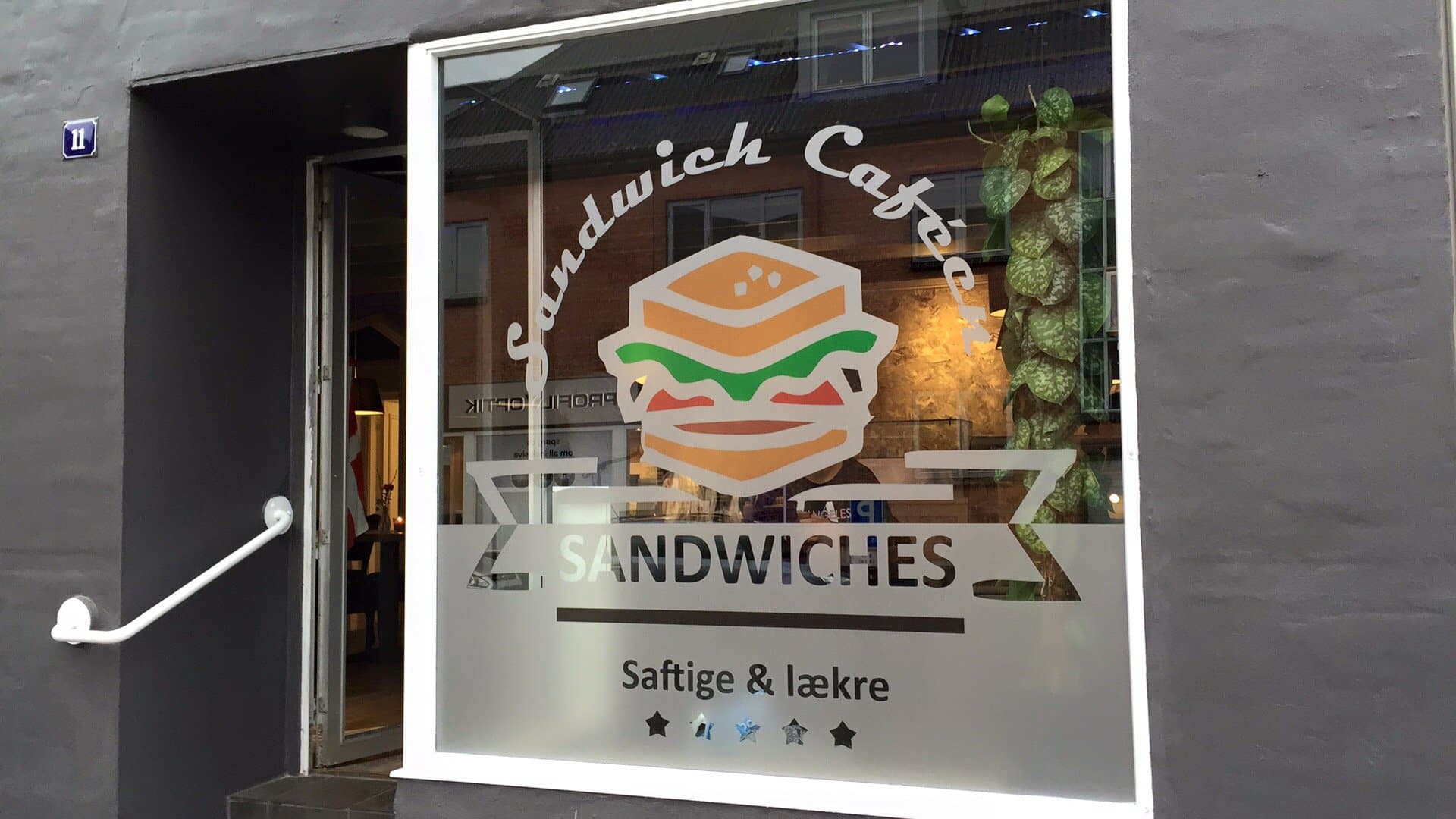 Sandblästrad folie med tryck för fönstret