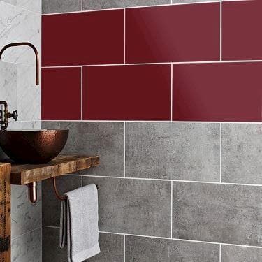 badeværelsesfliser - lilla rød 026 - signcom