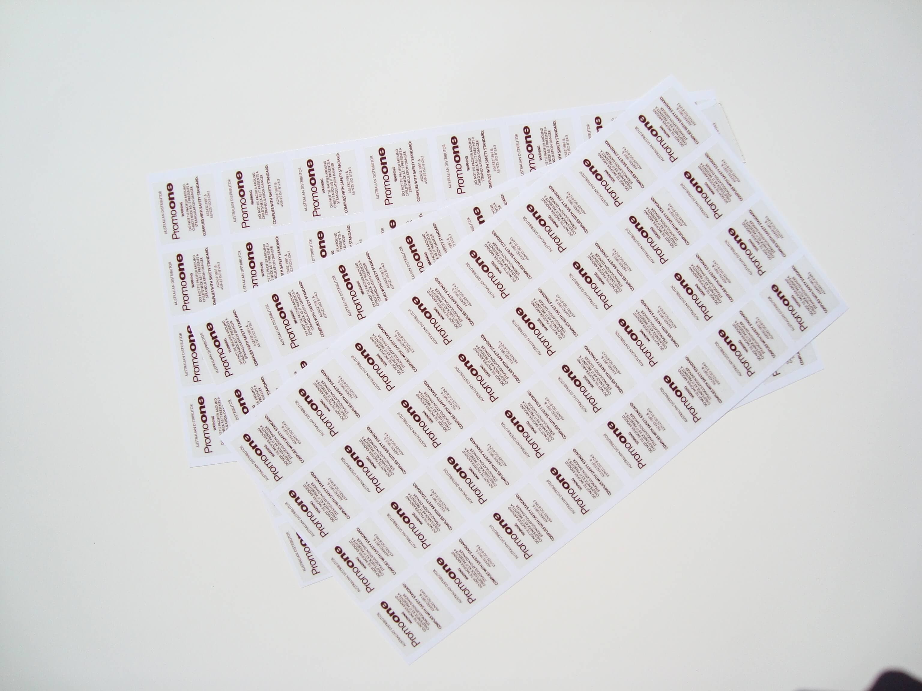 Etiketter til flasker, glas, m.m.