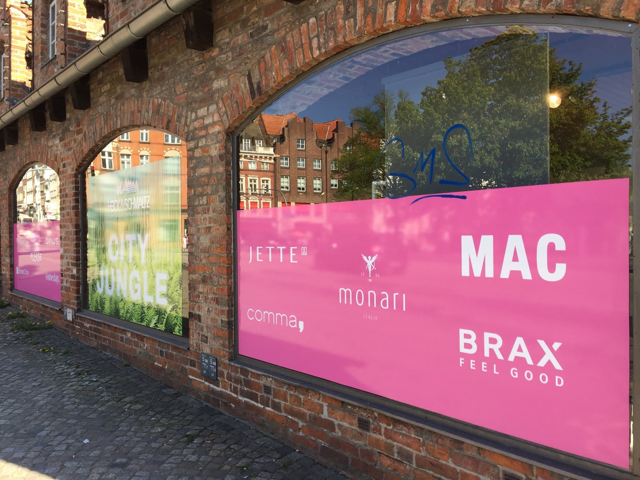 Fyrkantig folie med tryck för fönster